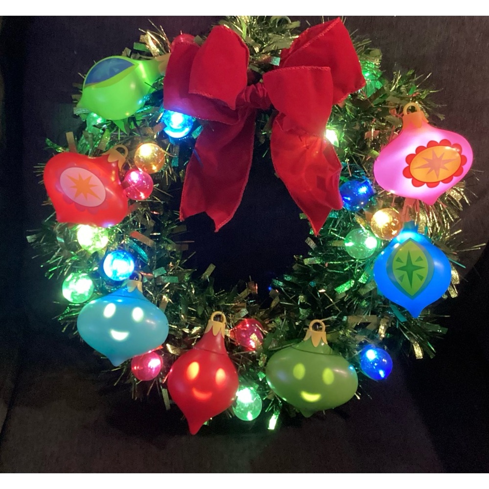 Wondershop Christmas Musical Wreath Talking Lighted Ornaments